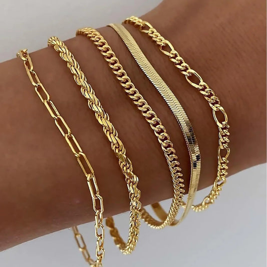 Maya - Bracelet Set | 16k Gold